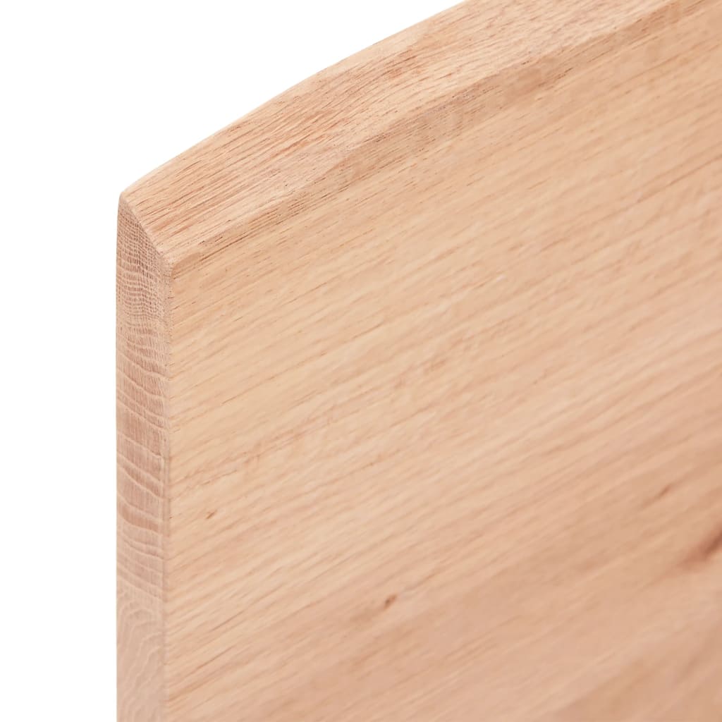 Solid Oak Table Top - Light Brown 100x50x2 cm