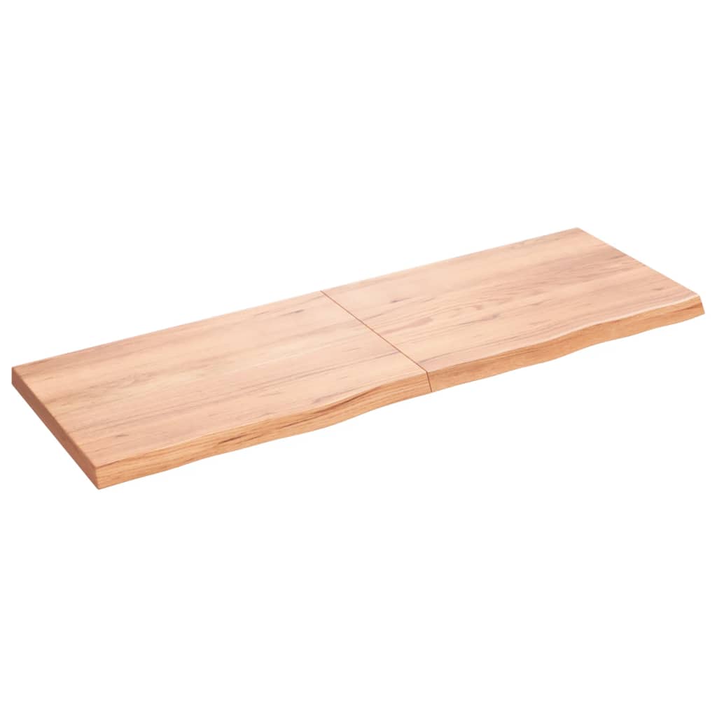 Solid Oak Table Top, Light Brown 180x60cm, Adjustable Thickness