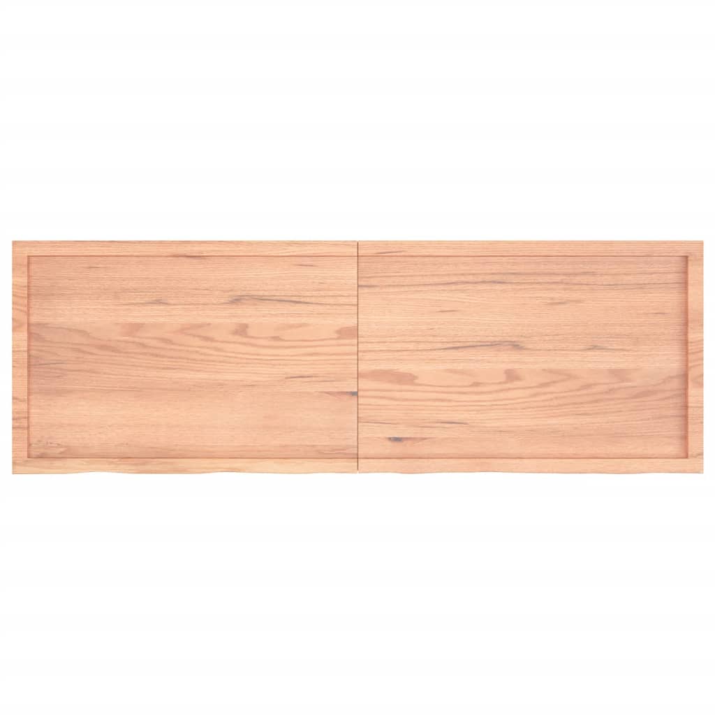 Solid Oak Table Top, Light Brown 180x60cm, Adjustable Thickness