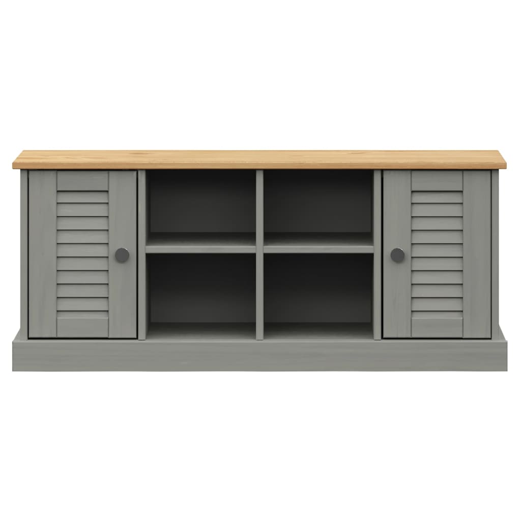 Solid Wood Pine Shoe Bench VIGO Grey 106x35x45 cm - Stylish & Durable