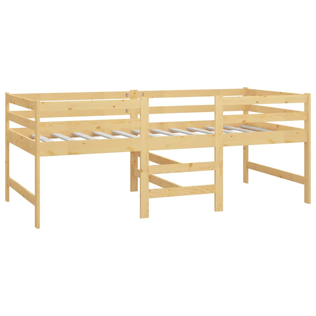 Solid Pine Wood Bed Frame 90x200 cm - Durable & Stylish Design