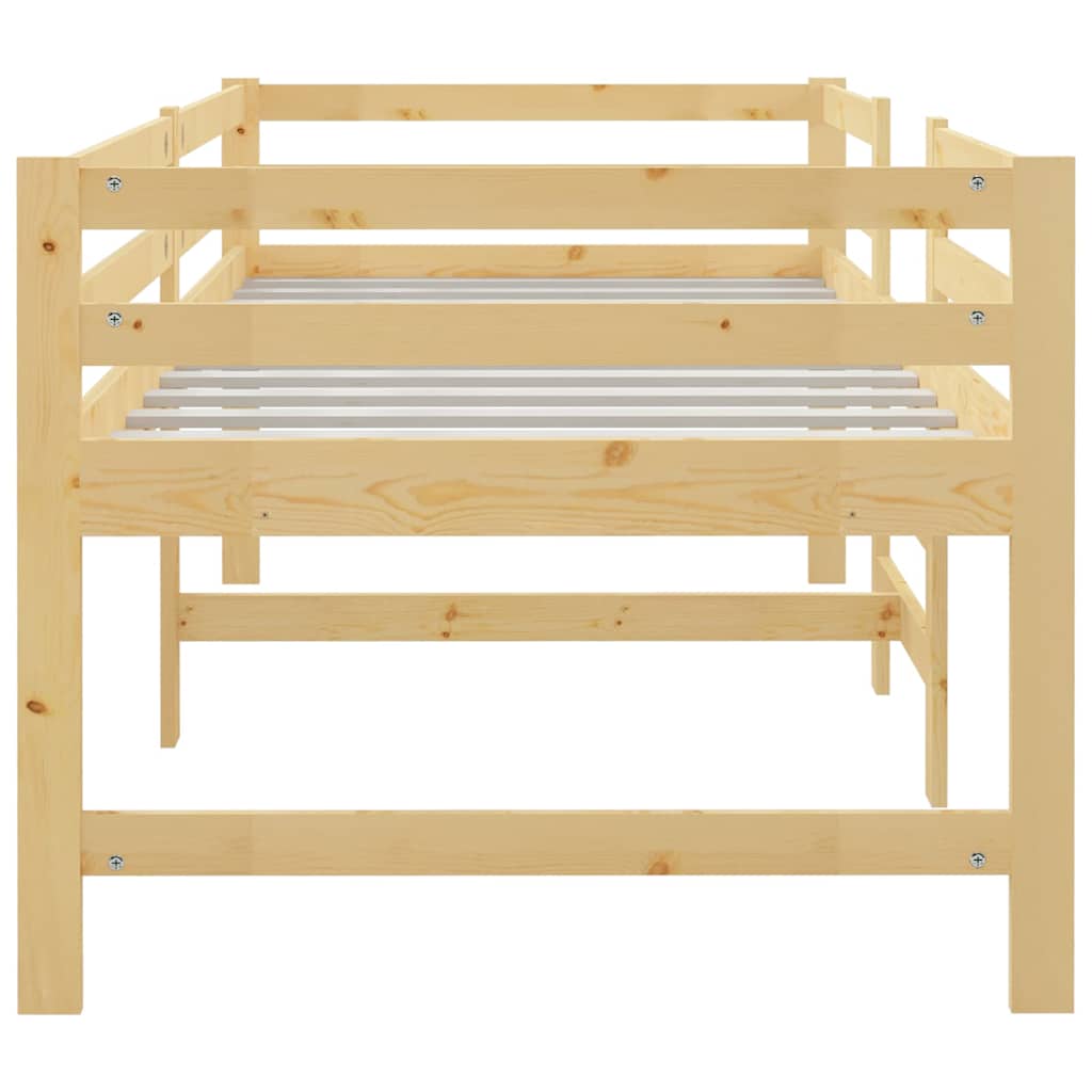 Solid Pine Wood Bed Frame 90x200 cm - Durable & Stylish Design
