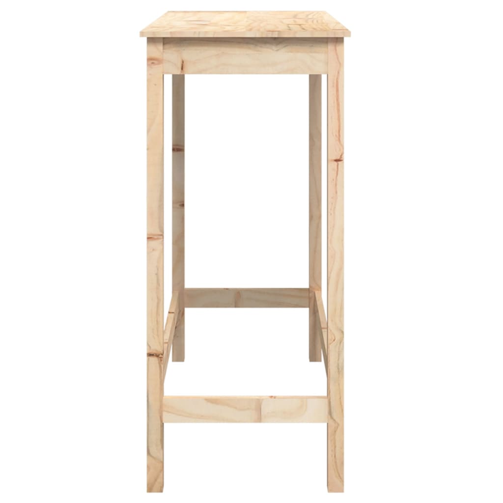 Solid Pine Wood Bar Table 100x50x110 cm - Elegant & Durable