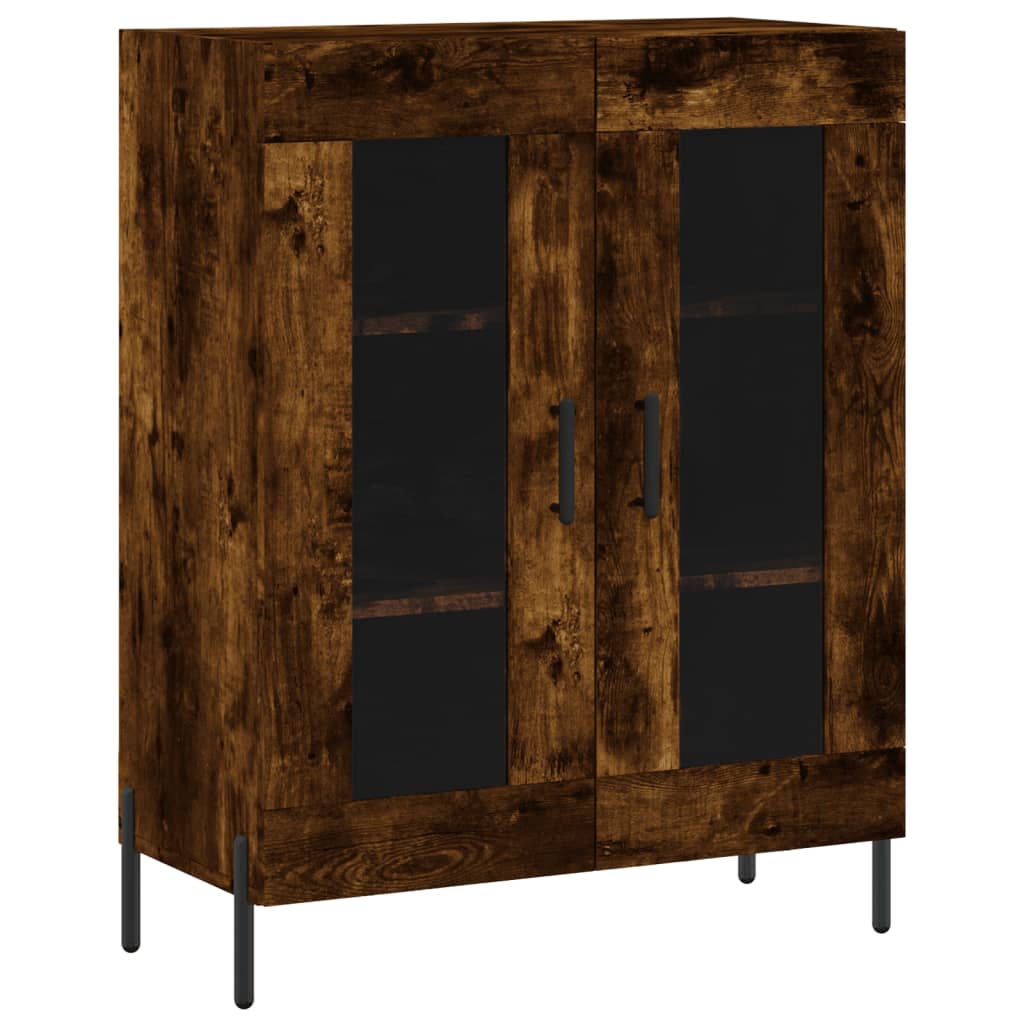 Sideboard Smoked Oak 69.5x34x90 cm Engineered Wood