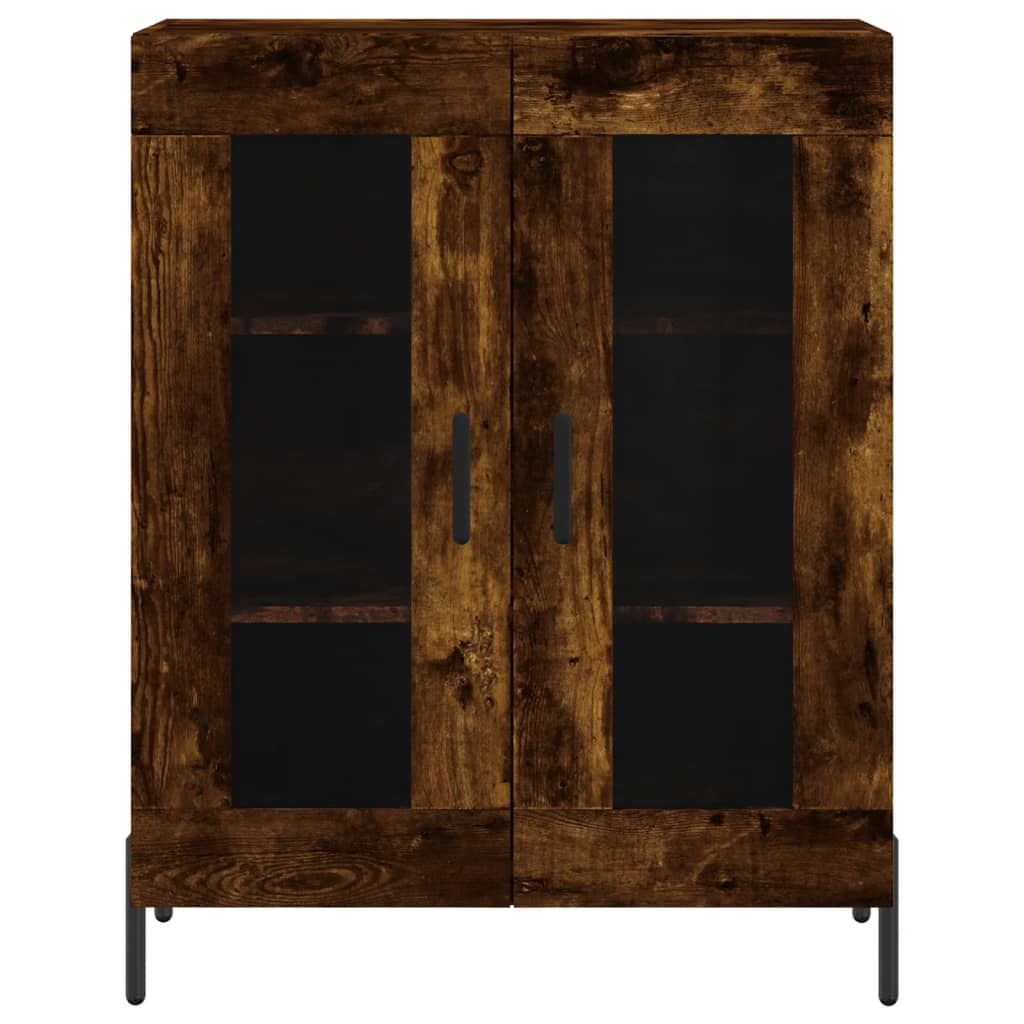 Sideboard Smoked Oak 69.5x34x90 cm Engineered Wood