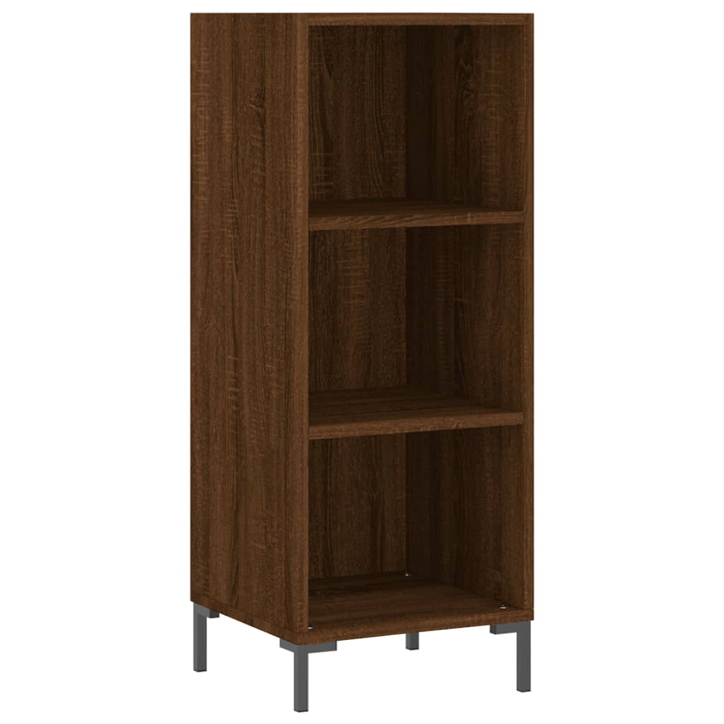 Oak Brown Sideboard 90cm - Elegant Engineered Wood Solution