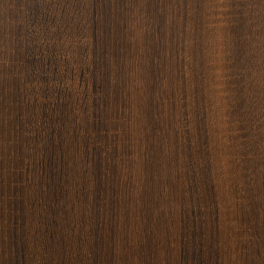 Oak Brown Sideboard 90cm - Elegant Engineered Wood Solution
