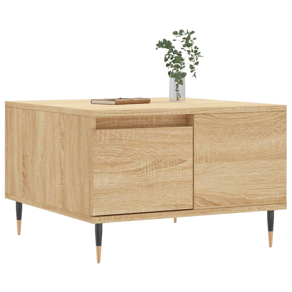 Coffee Table Sonoma Oak 55x55x36.5 cm Engineered Wood
