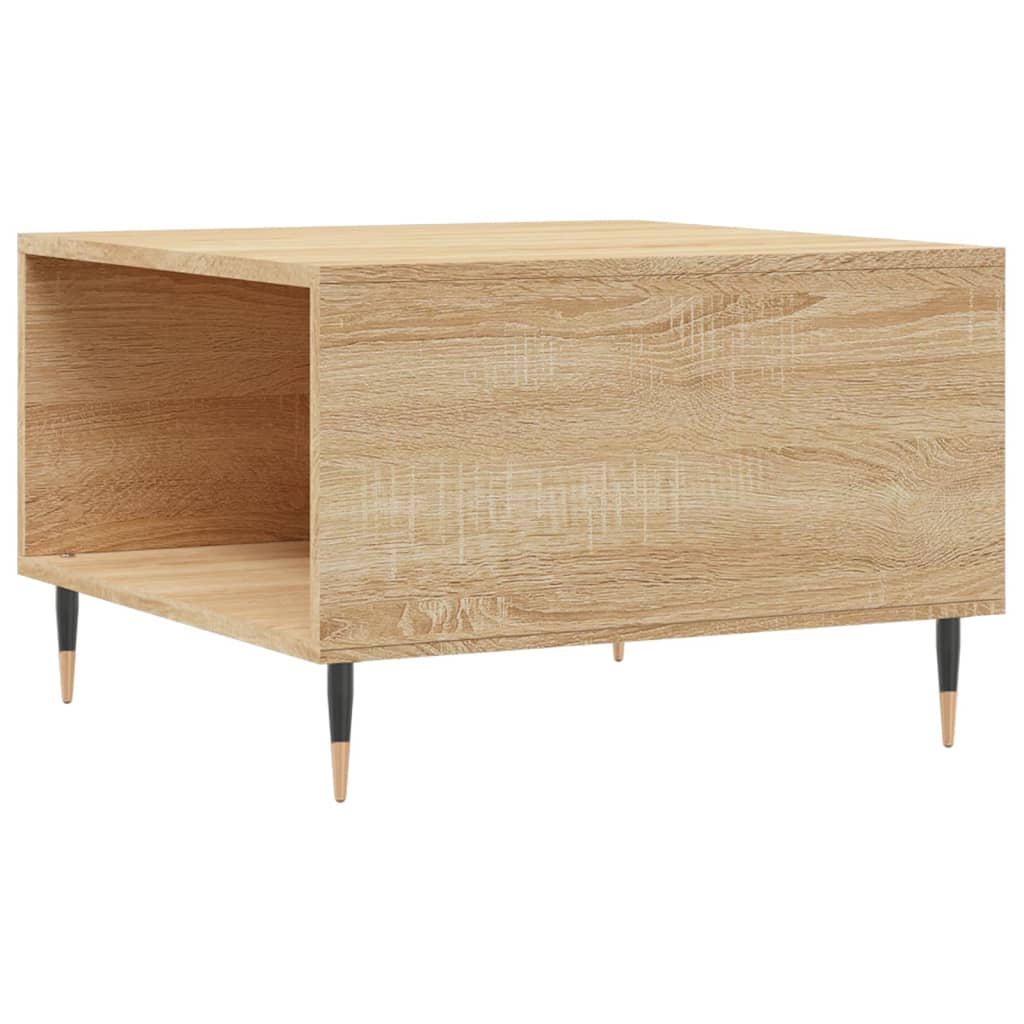 Coffee Table Sonoma Oak 55x55x36.5 cm Engineered Wood