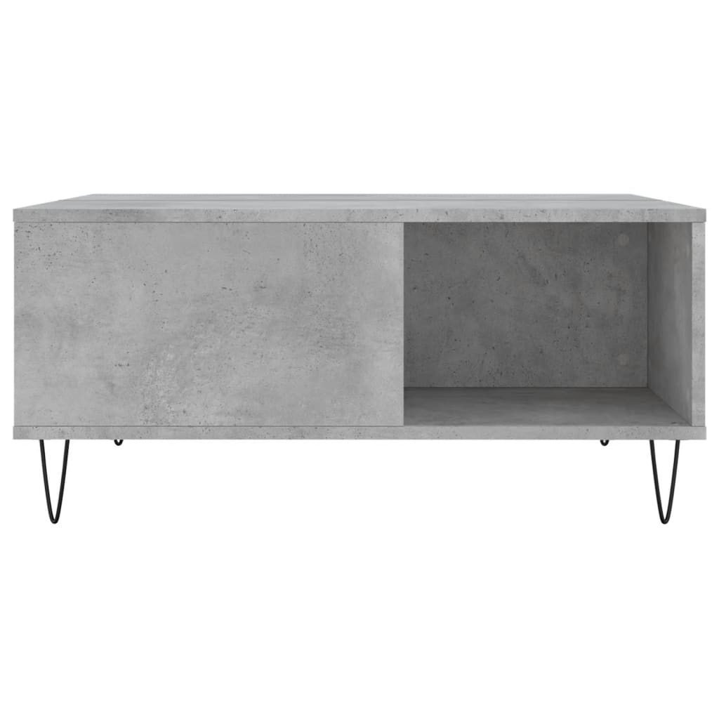 Coffee Table Concrete Grey 80x80x36.5 cm Engineered Wood