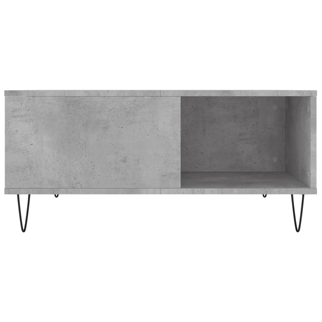 Coffee Table Concrete Grey 80x80x36.5 cm Engineered Wood