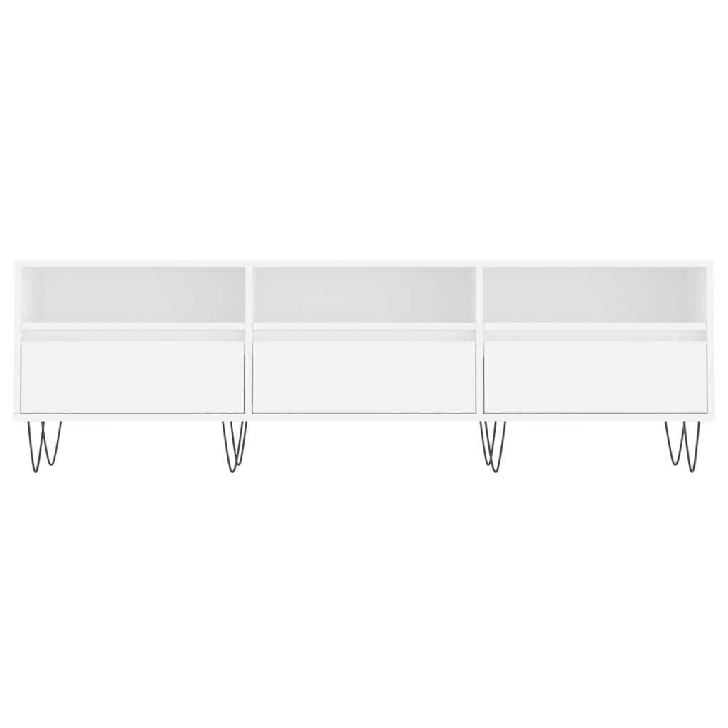 TV Cabinet White 150x30x44.5 cm Engineered Wood