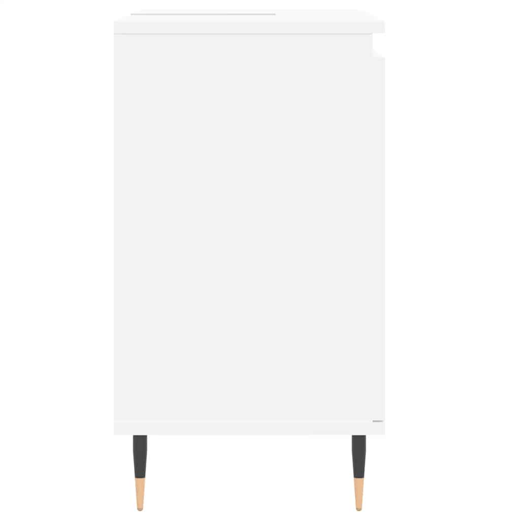 Engineered Wood Bathroom Cabinet - White, 58x33x60 cm