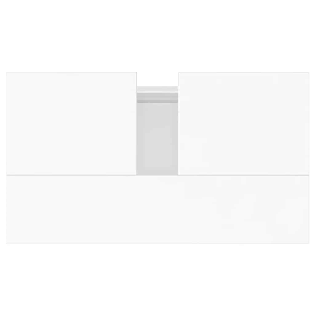 Black Engineered Wood Bathroom Cabinet - 58x33x60 cm