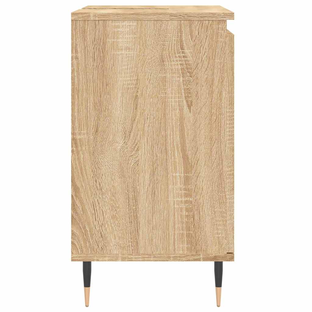 Sonoma Oak Bathroom Cabinet - 58x33x60 cm Engineered Wood