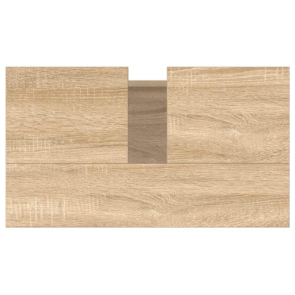 Sonoma Oak Bathroom Cabinet - 58x33x60 cm Engineered Wood