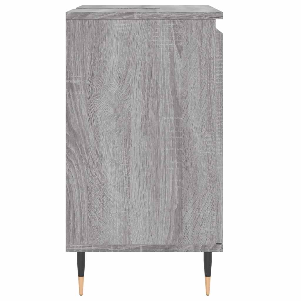 Grey Sonoma Bathroom Cabinet - 58x33x60 cm Engineered Wood