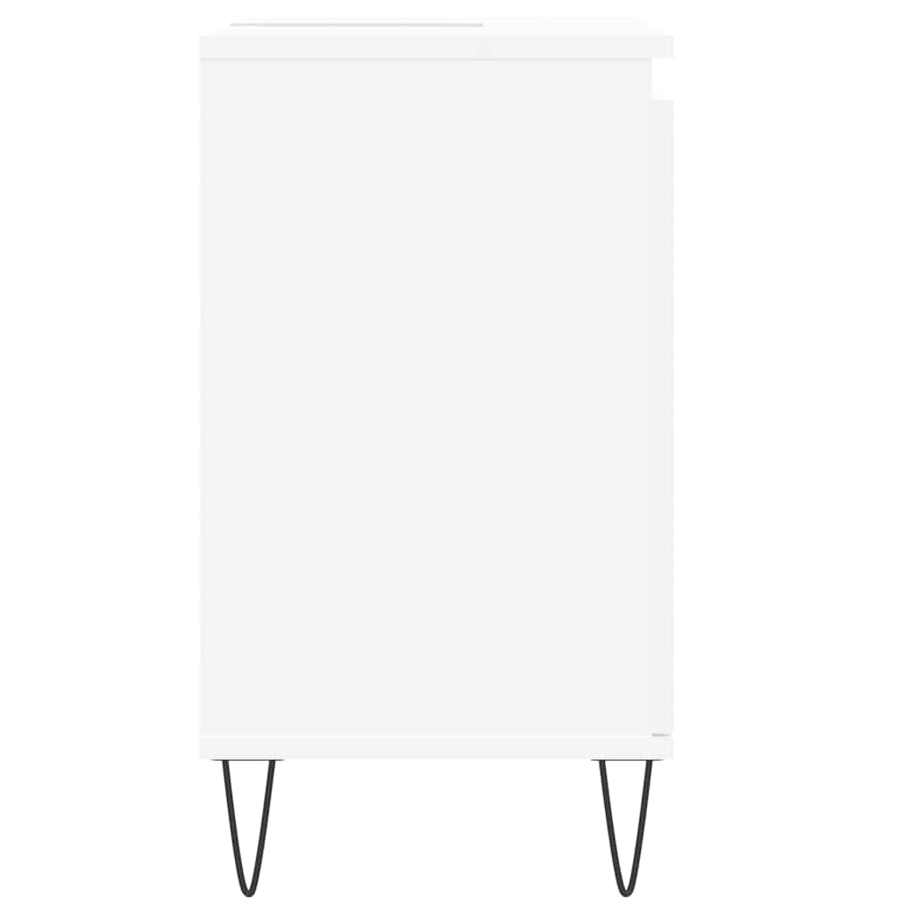 White Engineered Wood Bathroom Cabinet 58x33x60 cm