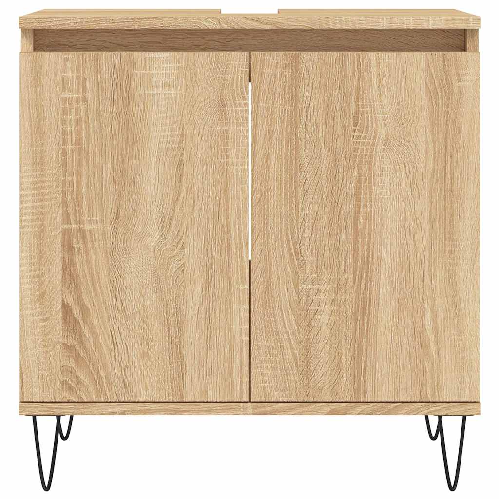 Sonoma Oak Bathroom Cabinet 58x33x60 cm - Engineered Wood