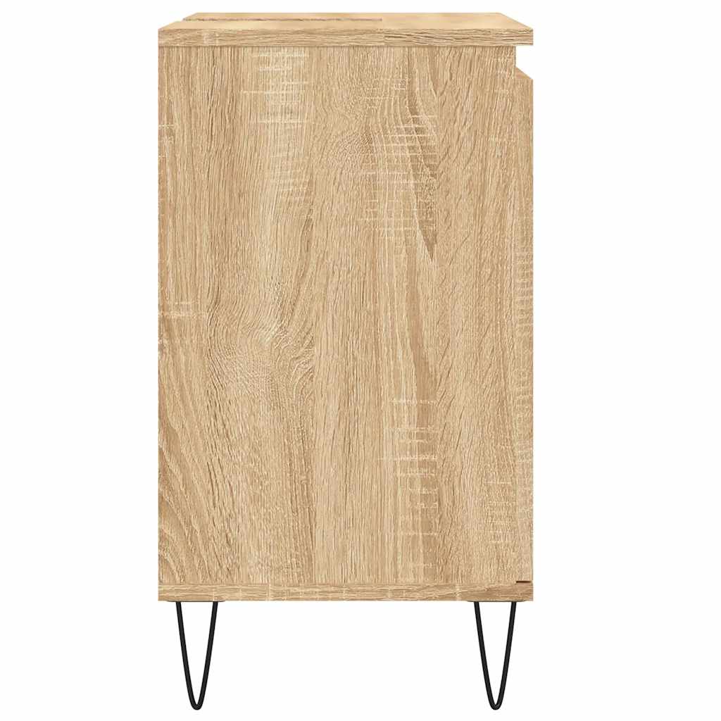 Sonoma Oak Bathroom Cabinet 58x33x60 cm - Engineered Wood