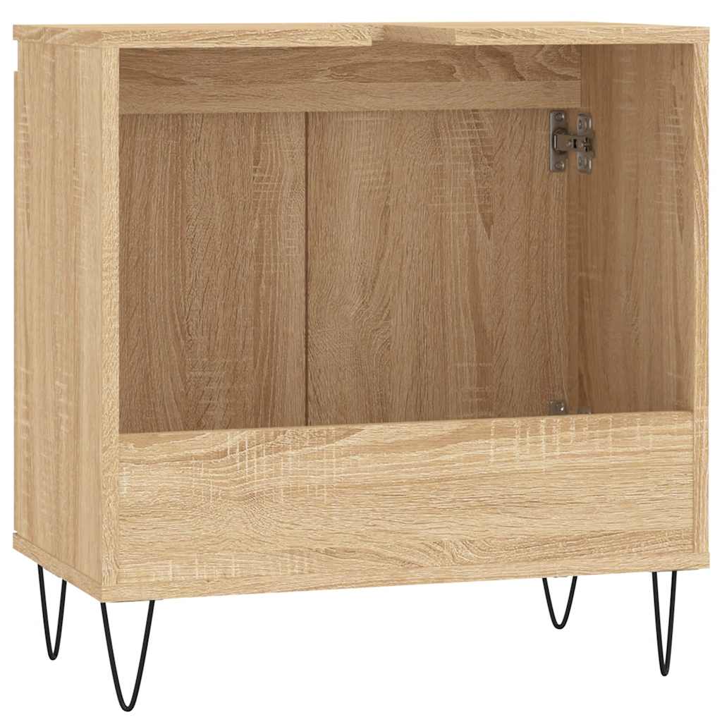 Sonoma Oak Bathroom Cabinet 58x33x60 cm - Engineered Wood