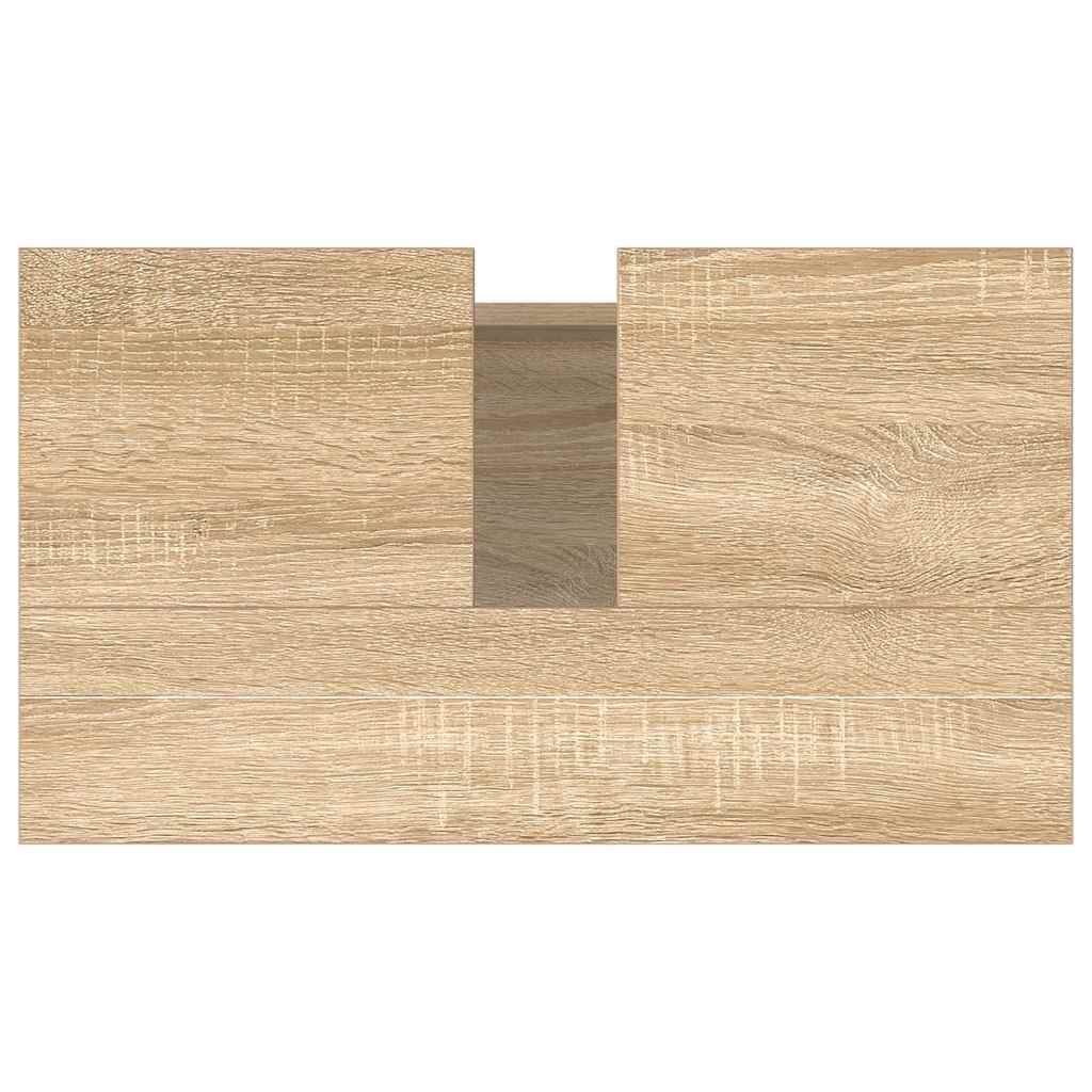 Sonoma Oak Bathroom Cabinet 58x33x60 cm - Engineered Wood
