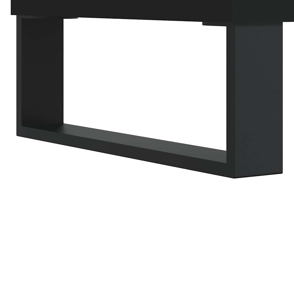 Black Engineered Wood Bathroom Cabinet – 58x33x60 cm