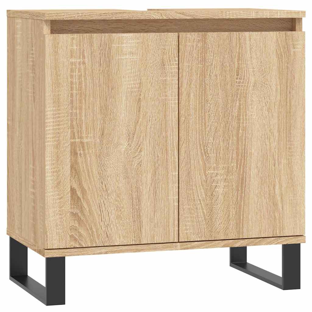 Sonoma Oak Bathroom Cabinet 58x33x60 cm - Engineered Wood