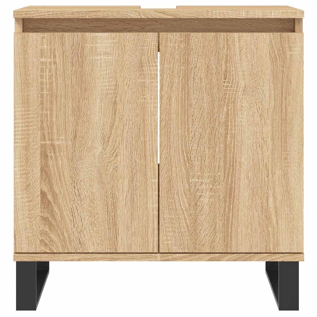 Sonoma Oak Bathroom Cabinet 58x33x60 cm - Engineered Wood