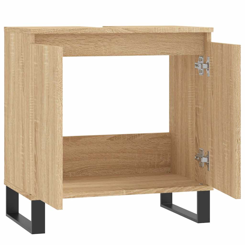 Sonoma Oak Bathroom Cabinet 58x33x60 cm - Engineered Wood