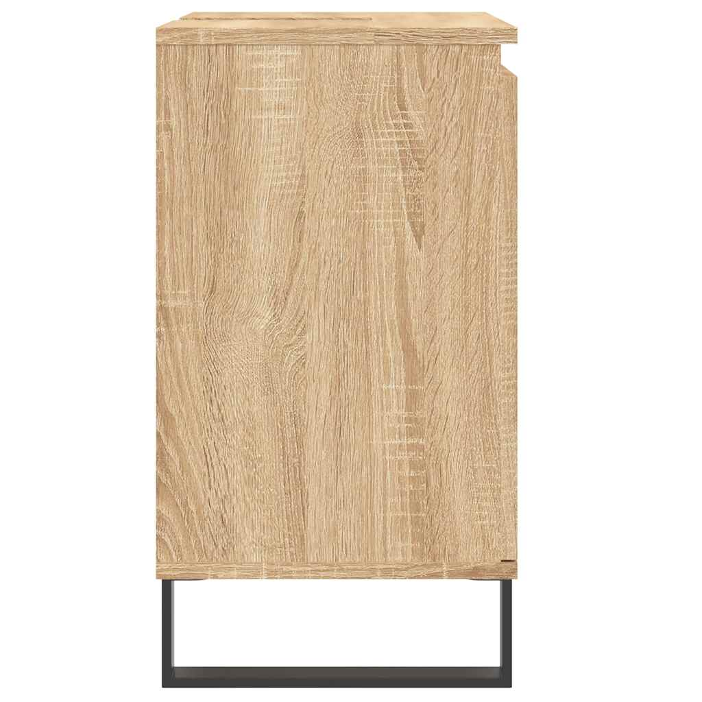Sonoma Oak Bathroom Cabinet 58x33x60 cm - Engineered Wood