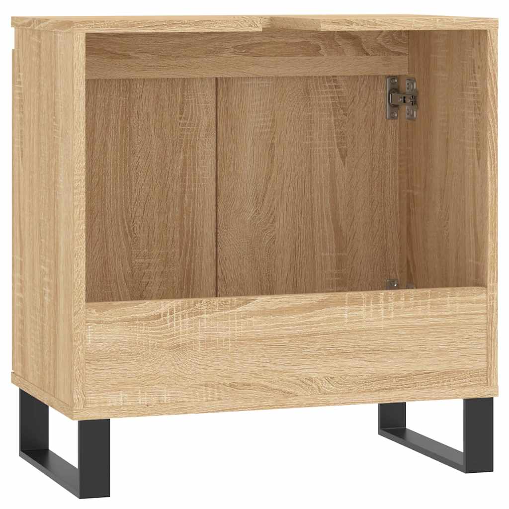Sonoma Oak Bathroom Cabinet 58x33x60 cm - Engineered Wood