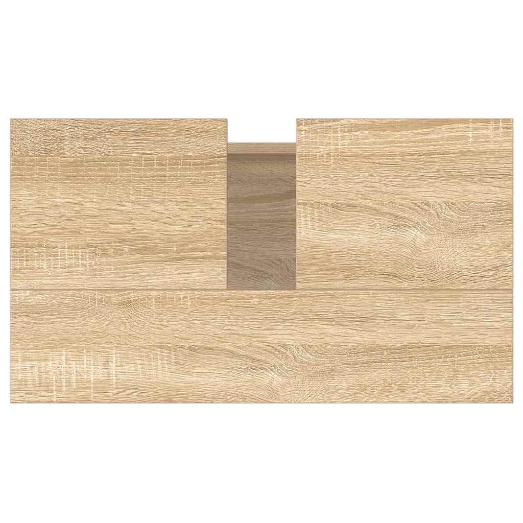 Sonoma Oak Bathroom Cabinet 58x33x60 cm - Engineered Wood