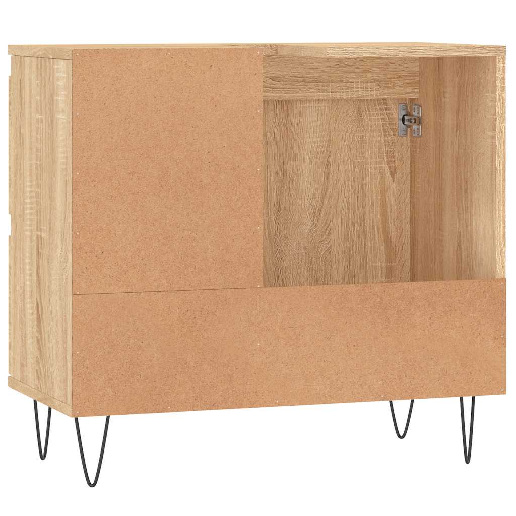 Sonoma Oak Bathroom Cabinet 65x33x60 cm - Engineered Wood