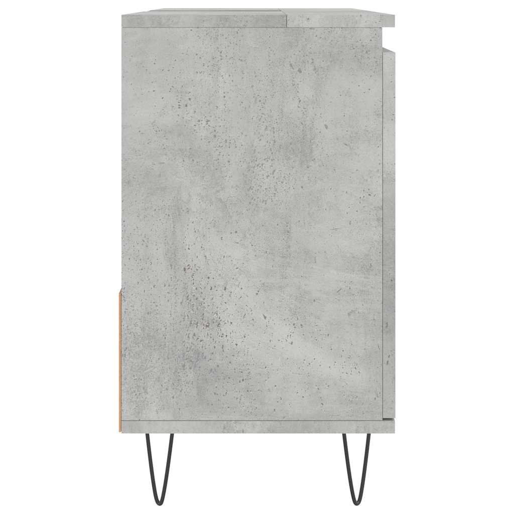 Concrete Grey Bathroom Cabinet, 65x33x60 cm, Engineered Wood