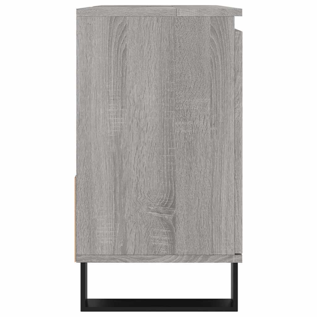 Grey Sonoma Bathroom Cabinet - Engineered Wood 65x33x60 cm