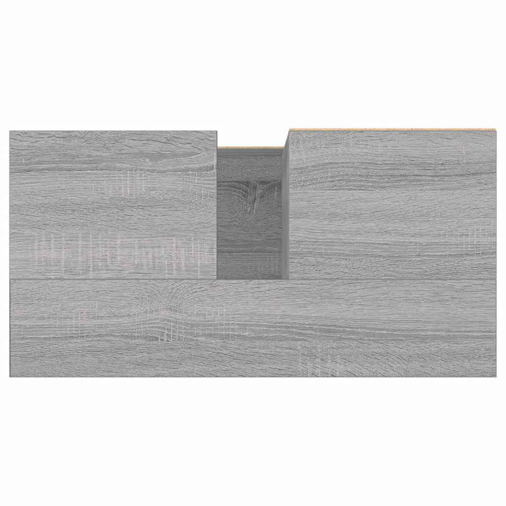 Grey Sonoma Bathroom Cabinet - Engineered Wood 65x33x60 cm