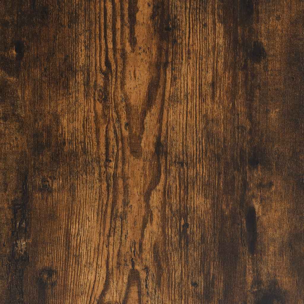 Smoked Oak Bathroom Cabinet - 80x33x60cm Engineered Wood