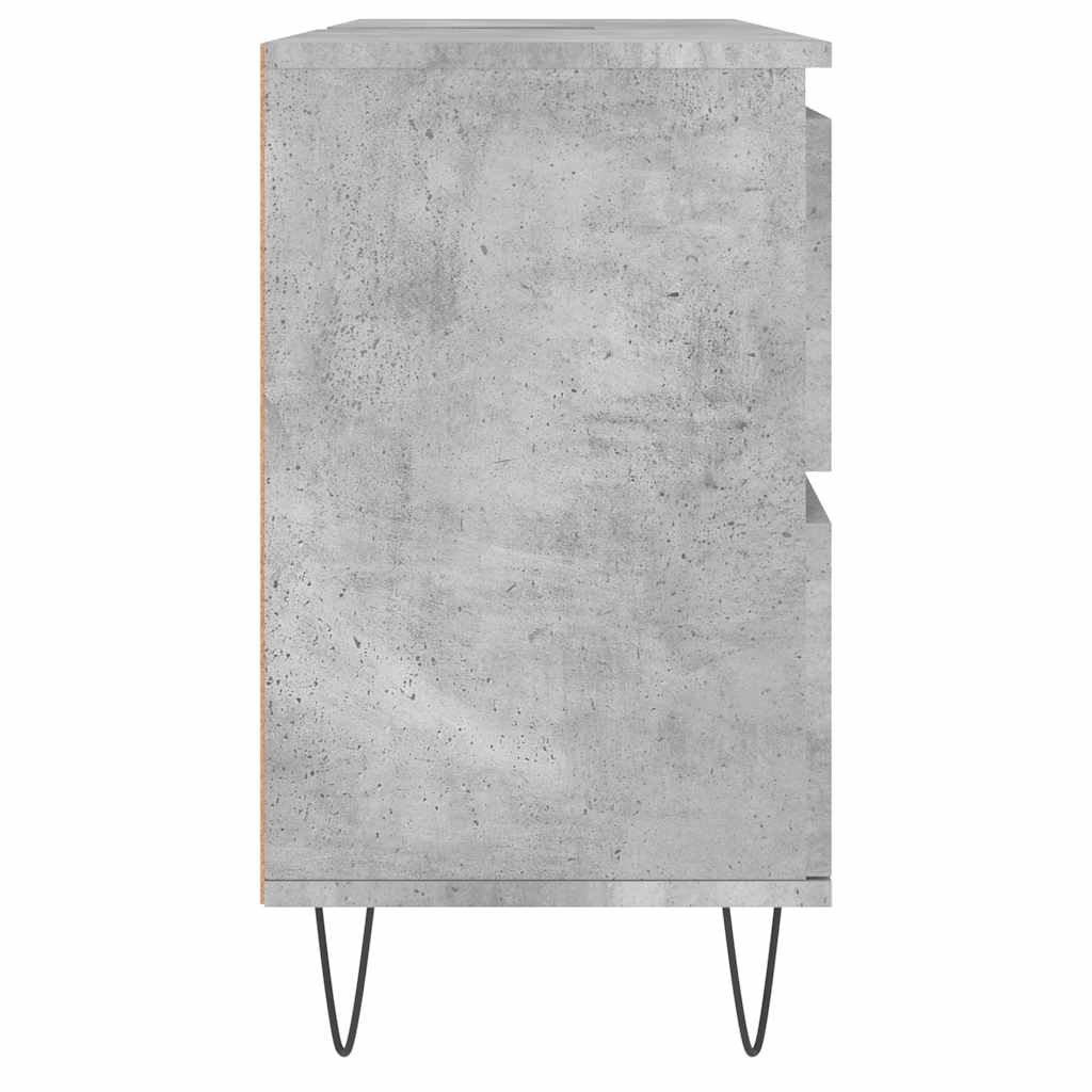 Concrete Grey Bathroom Cabinet 80x33x60 cm - Engineered Wood
