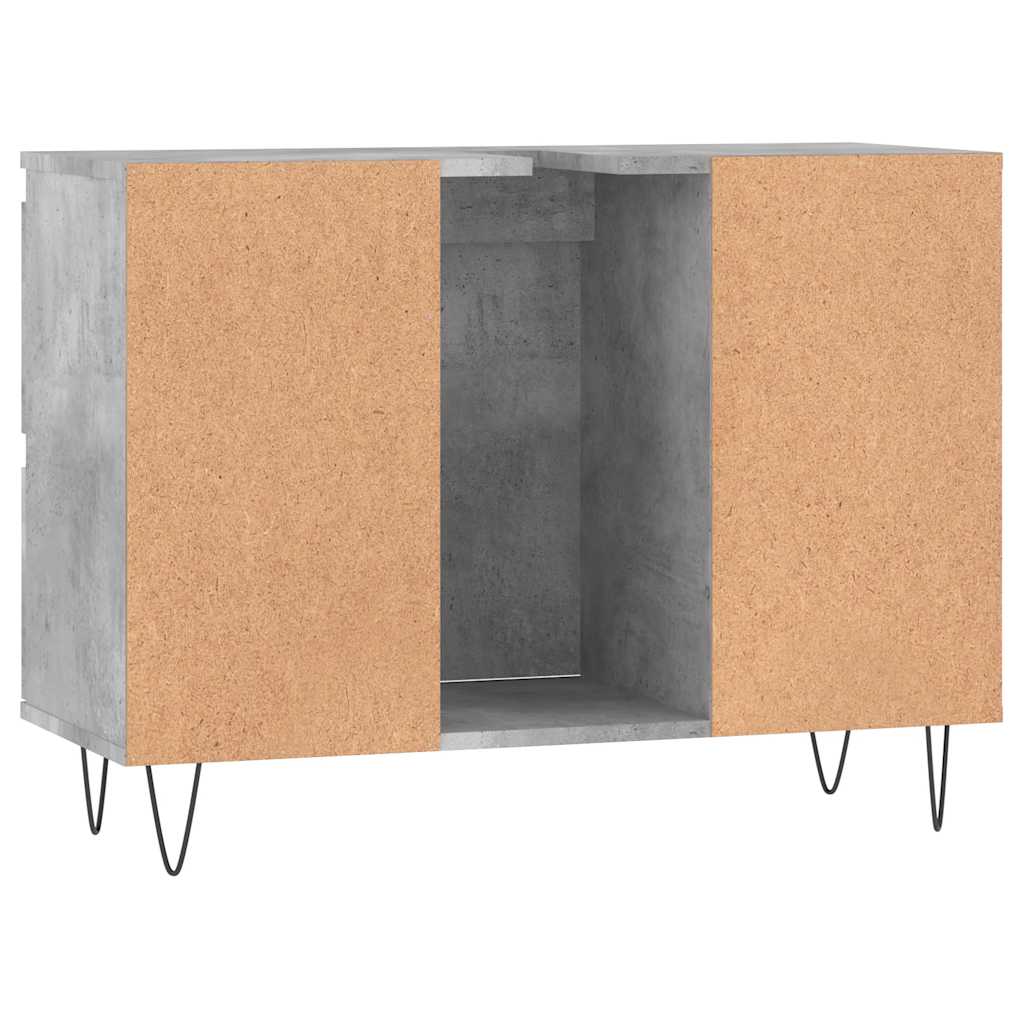 Concrete Grey Bathroom Cabinet 80x33x60 cm - Engineered Wood
