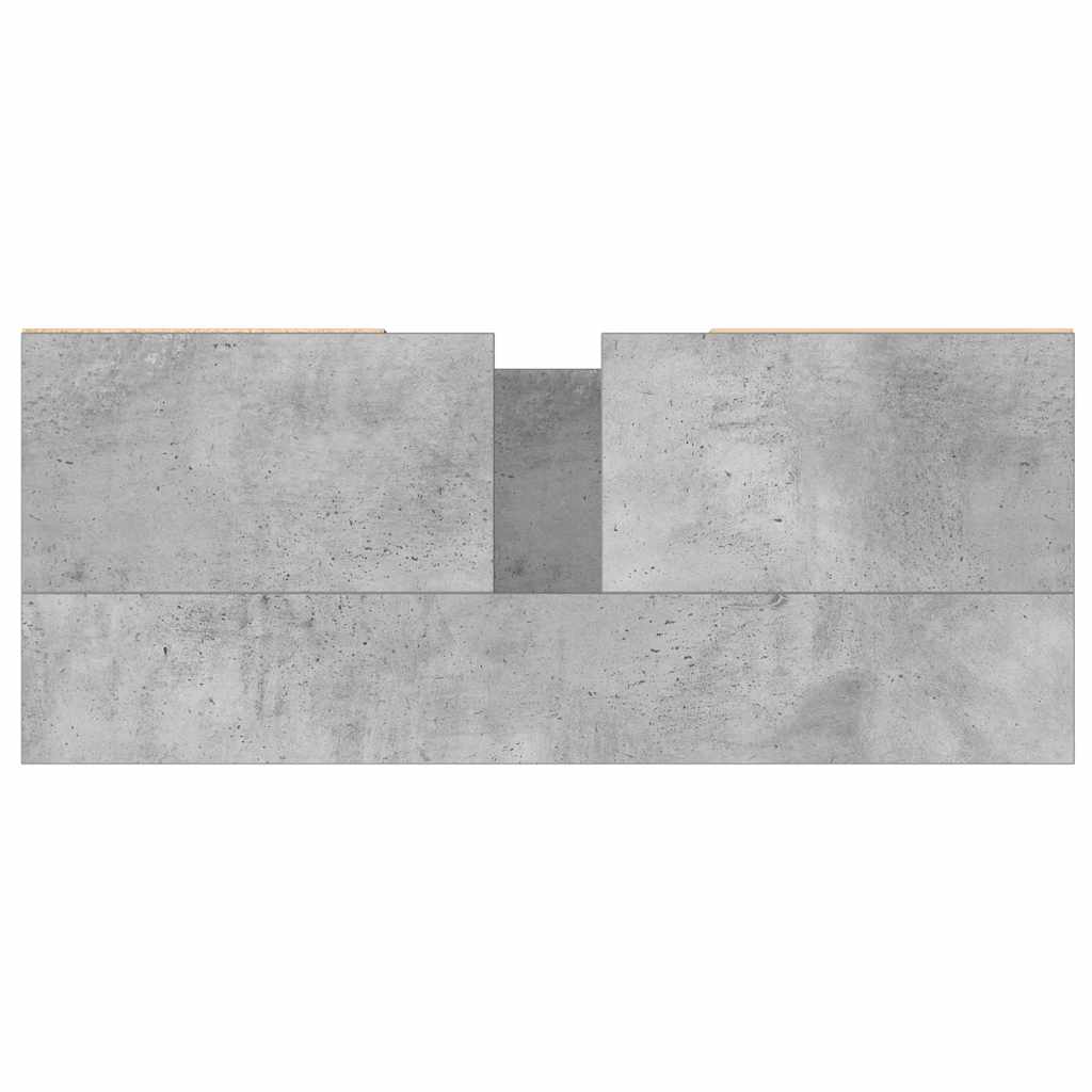 Concrete Grey Bathroom Cabinet 80x33x60 cm - Engineered Wood