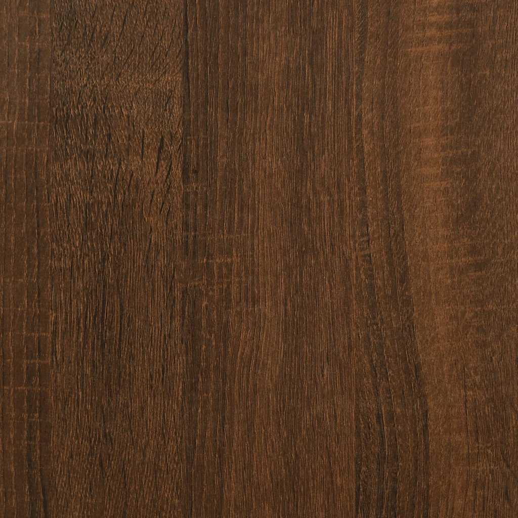 Brown Oak Bathroom Cabinet - Engineered Wood 80x33x60 cm