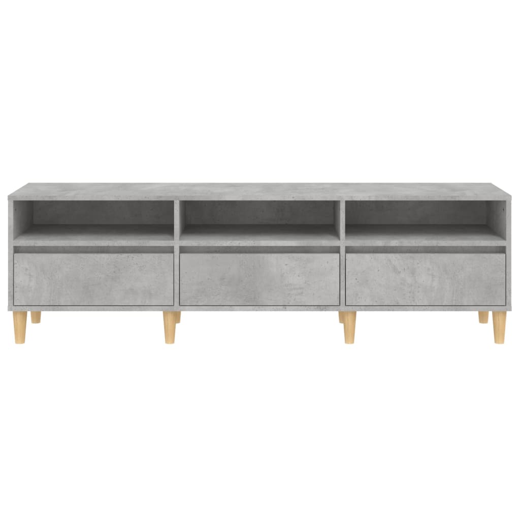 TV Cabinet Concrete Grey 150x30x44.5 cm Engineered Wood