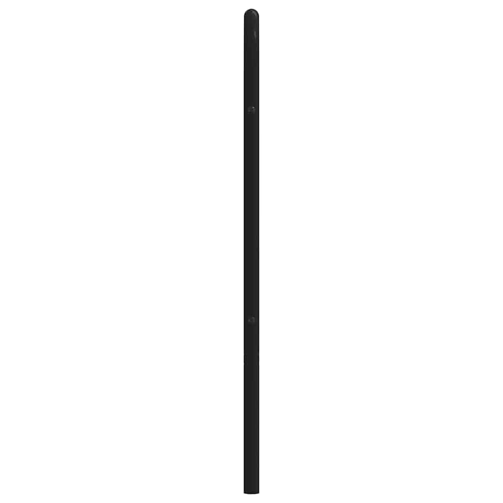 Elegant Black Metal Headboard, 180 cm - Sleek & Durable Design