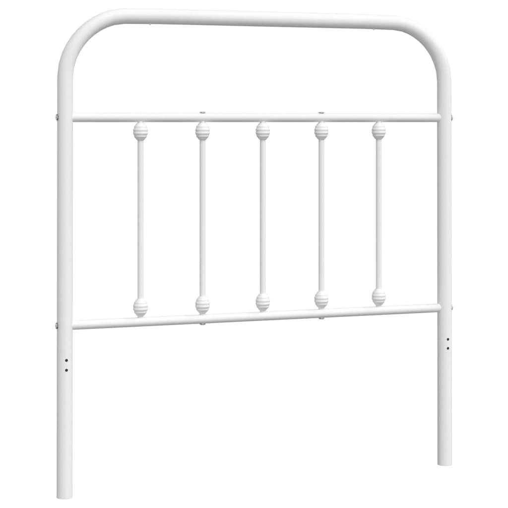 Elegant White Metal Headboard - 90 cm Sturdy, Stylish Design