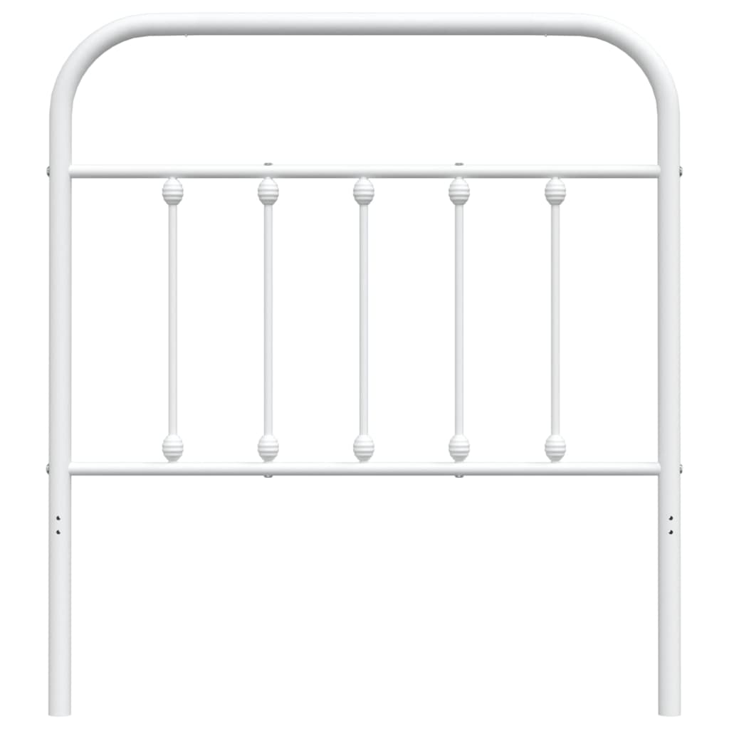 Elegant White Metal Headboard - 90 cm Sturdy, Stylish Design