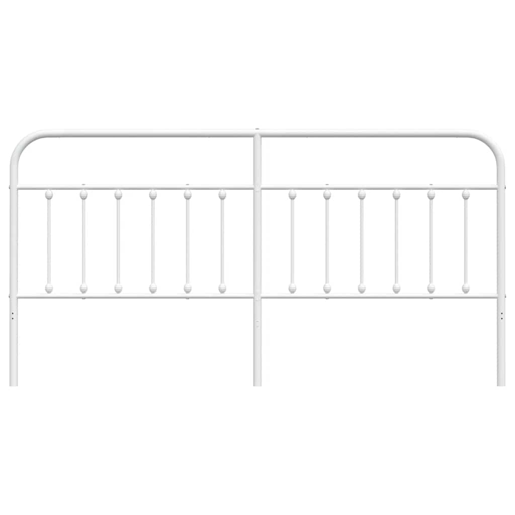 Metal Headboard White 193 cm