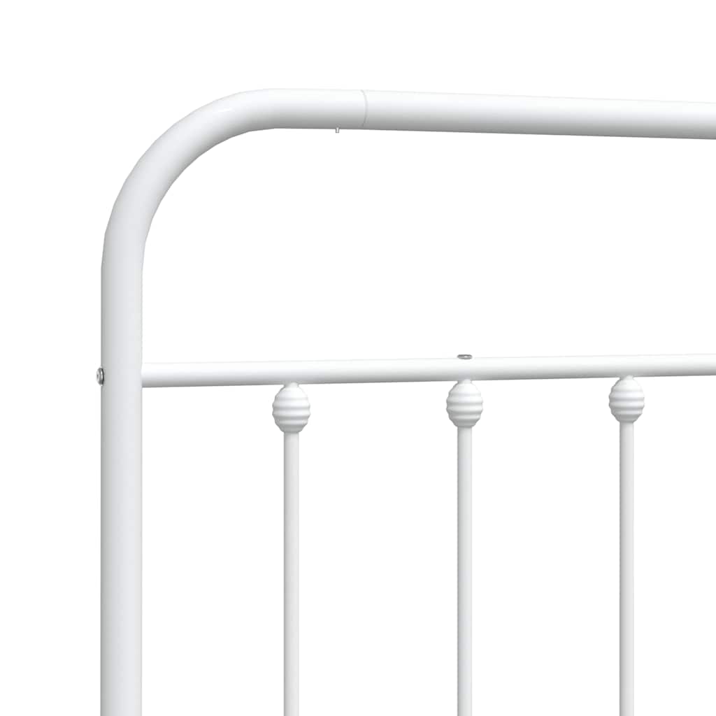 Metal Headboard White 193 cm