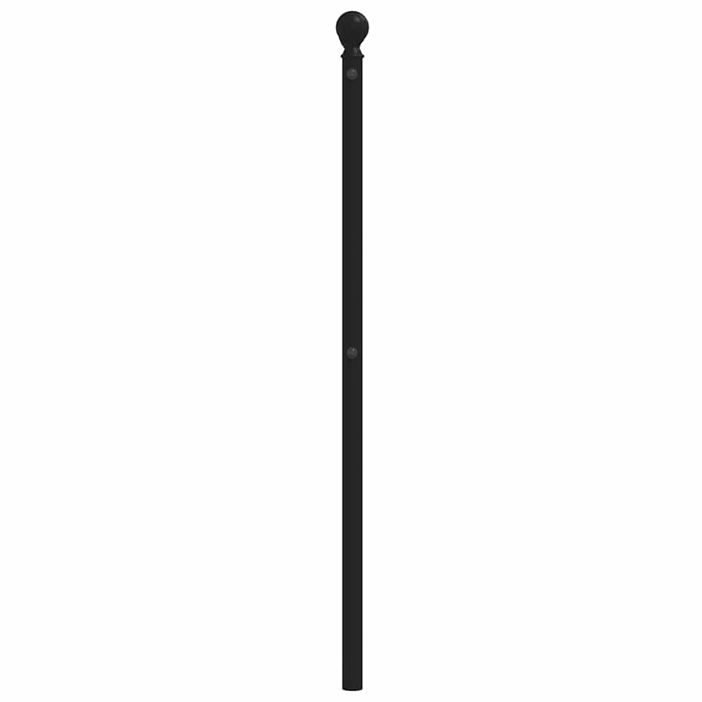Elegant Black Metal Headboard - 193 cm for Modern Bedrooms