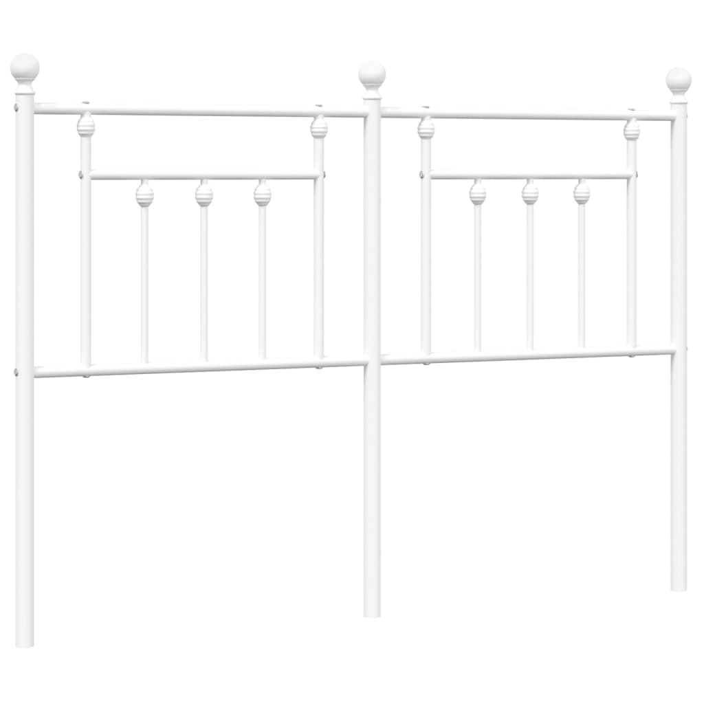 Elegant White Metal Headboard - 150 cm for Stylish Bedroom Décor